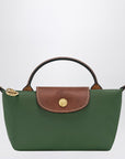 Longchamp Longchamp Le Pliage Original green clutch bag