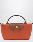 Longchamp Longchamp Le Pliage Original brick-coloured clutch bag
