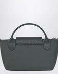 Longchamp Longchamp Le Pliage Green Graphite coloured clutch bag