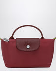 Longchamp Longchamp Le Pliage Green Pomegranate coloured clutch bag