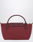 Longchamp Longchamp Le Pliage Green Pomegranate coloured clutch bag