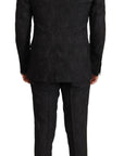 Dolce & Gabbana Glittering Black Martini Suit Set