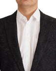 Dolce & Gabbana Glittering Black Martini Suit Set
