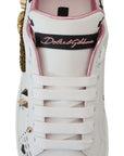 Dolce & Gabbana Queen Crown Chic Leather Sneakers