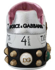 Dolce & Gabbana Queen Crown Chic Leather Sneakers