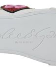 Dolce & Gabbana Elegant White Portofino Leather Sneakers
