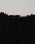 Dolce & Gabbana Elegant Black Jogging Sweatpants with Red Detail