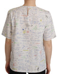 Dolce & Gabbana Algebra Print Round Neck Cotton Tee