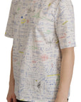 Dolce & Gabbana Algebra Print Round Neck Cotton Tee