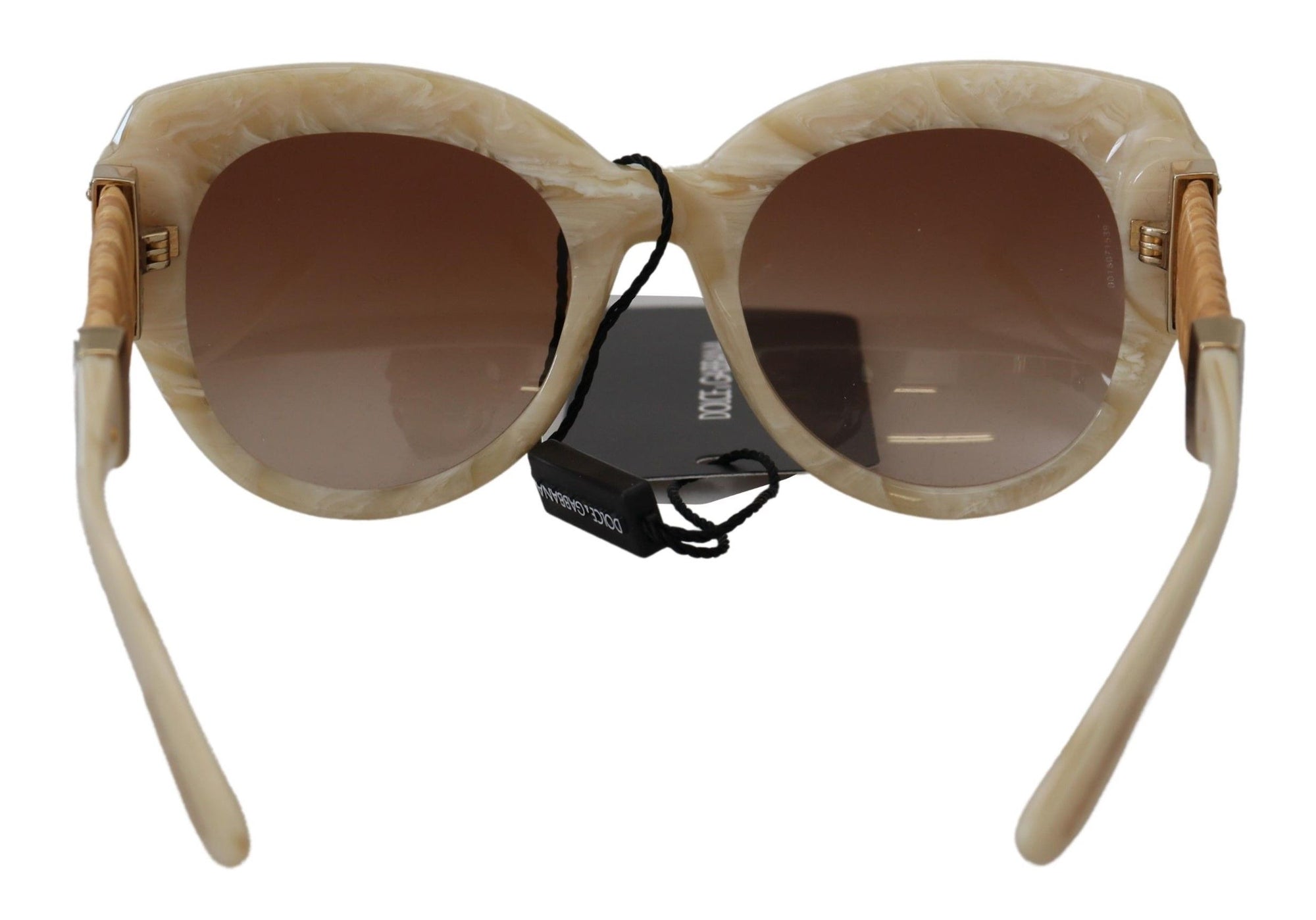 Dolce &amp; Gabbana Beige Chic Acetate Women&#39;s Sunglasses
