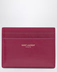 Saint Laurent Saint Laurent Fuchsia leather credit card holder