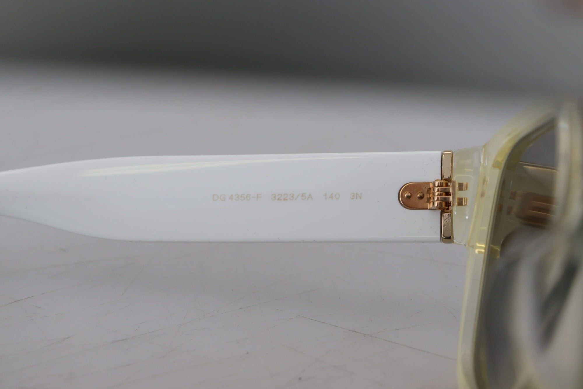 Dolce &amp; Gabbana Elegant White Acetate Sunglasses for Women