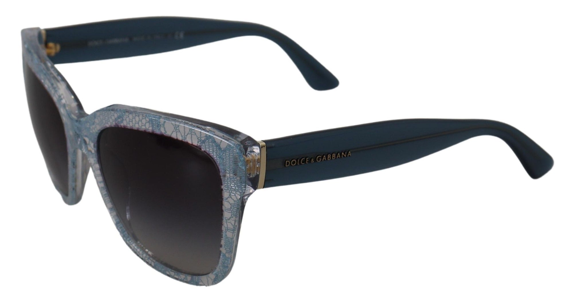 Dolce &amp; Gabbana Elegant Sicilian Lace-Infused Women&#39;s Sunglasses
