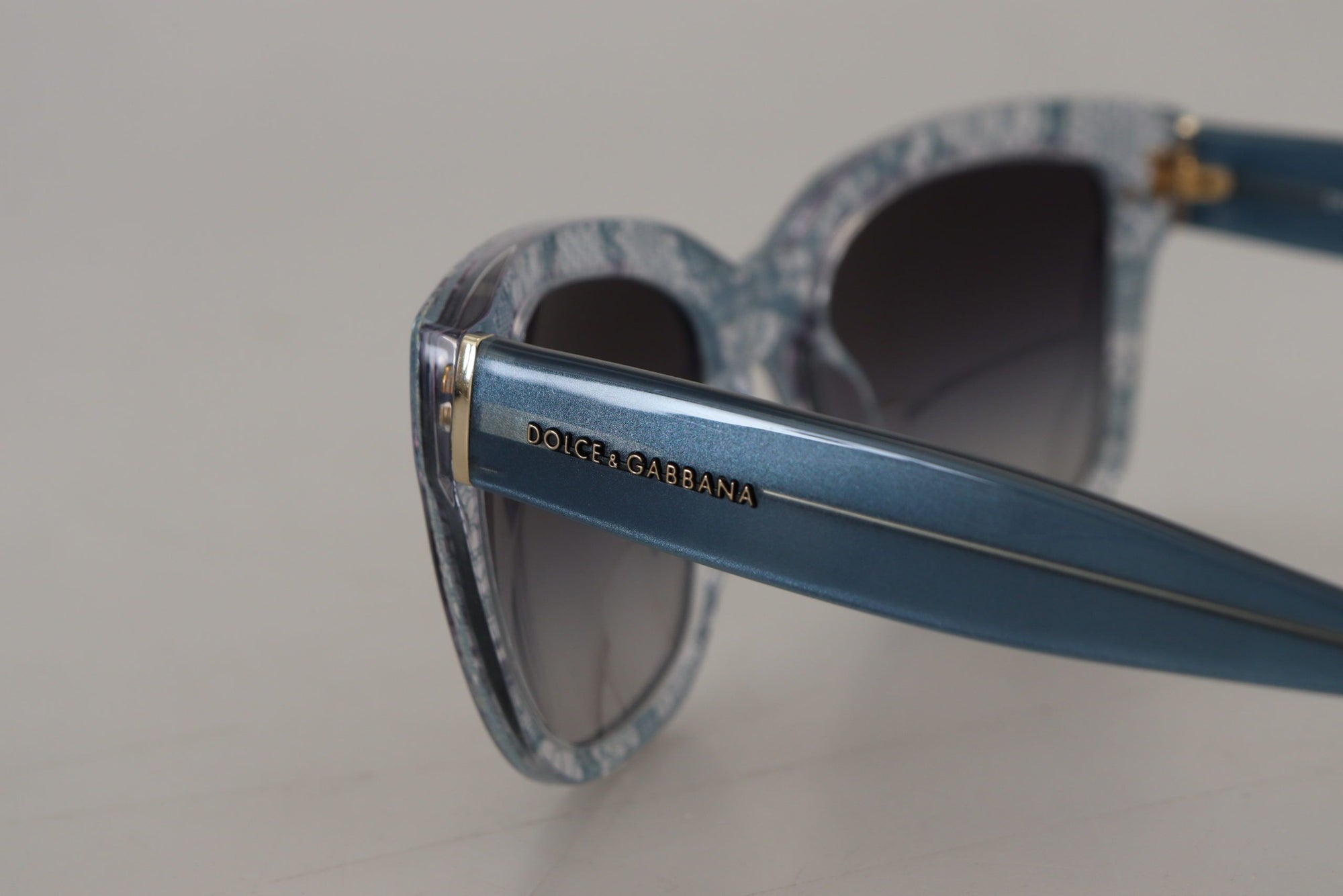 Dolce &amp; Gabbana Elegant Sicilian Lace-Infused Women&#39;s Sunglasses