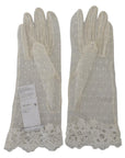 Dolce & Gabbana Chic White Wrist Length Gloves