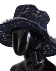 Dolce & Gabbana Elegant Wide Brim Blue Hat