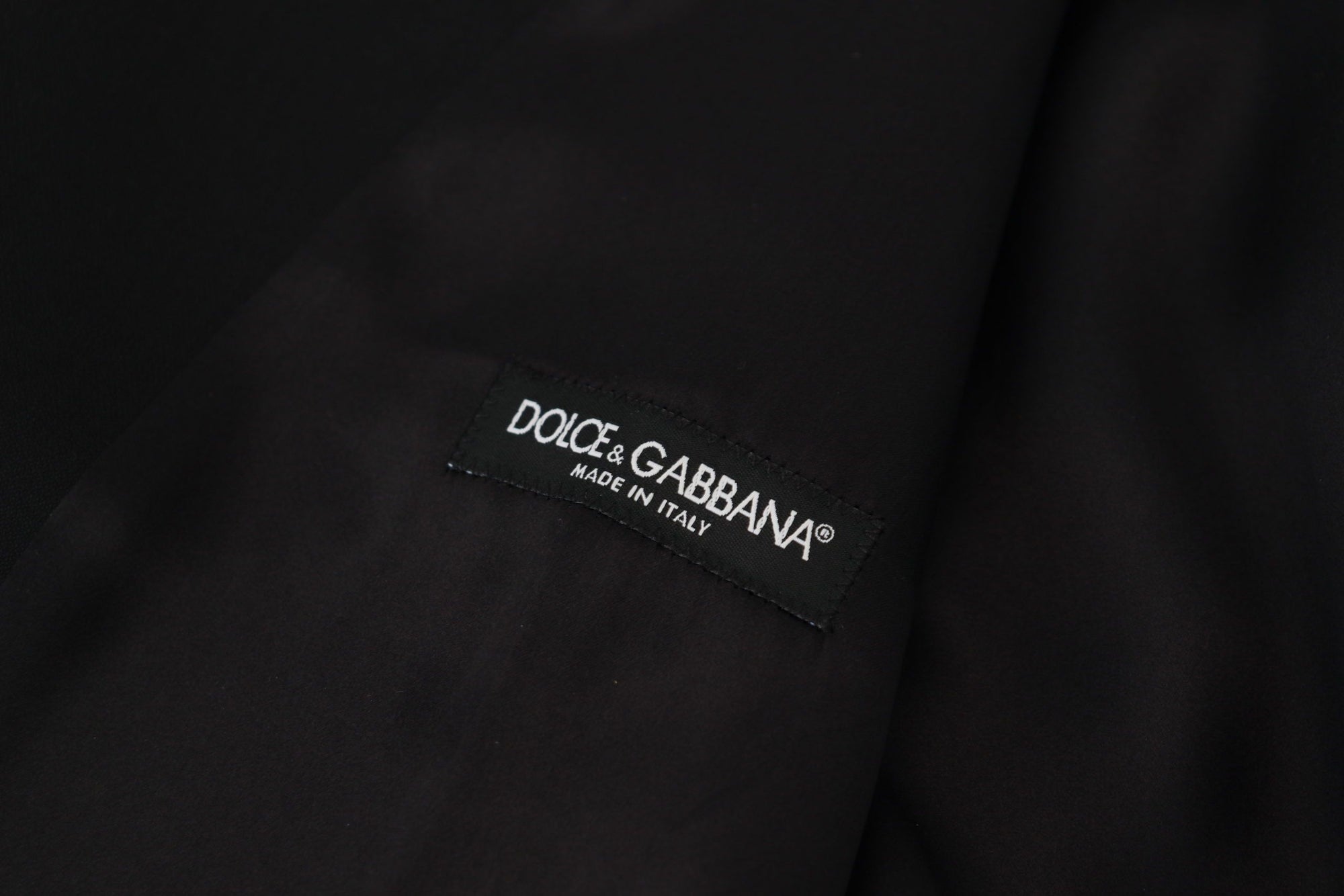 Dolce &amp; Gabbana Elegant Black Single-Breasted Dress Vest