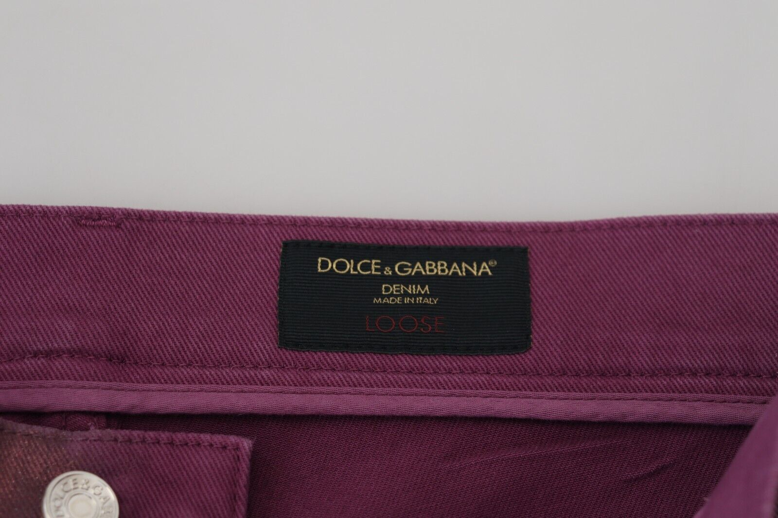 Dolce &amp; Gabbana Elegant Magenta Cotton Trousers