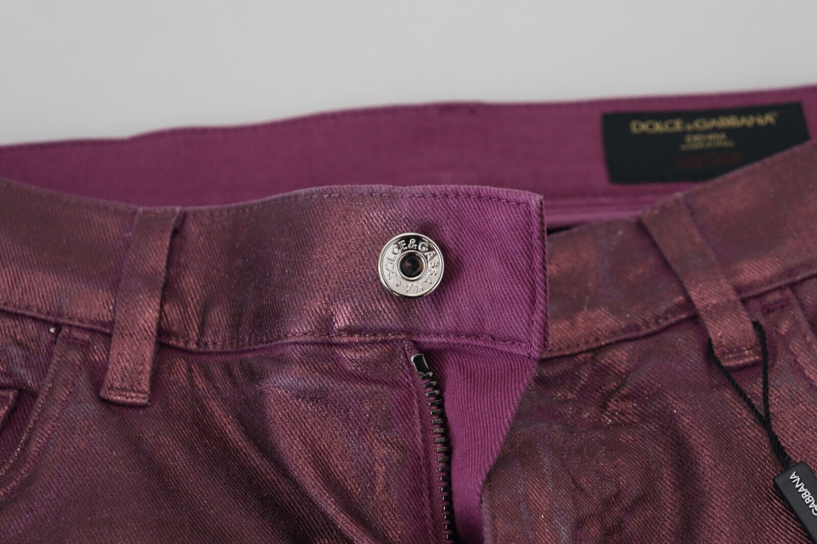 Dolce &amp; Gabbana Elegant Magenta Cotton Trousers