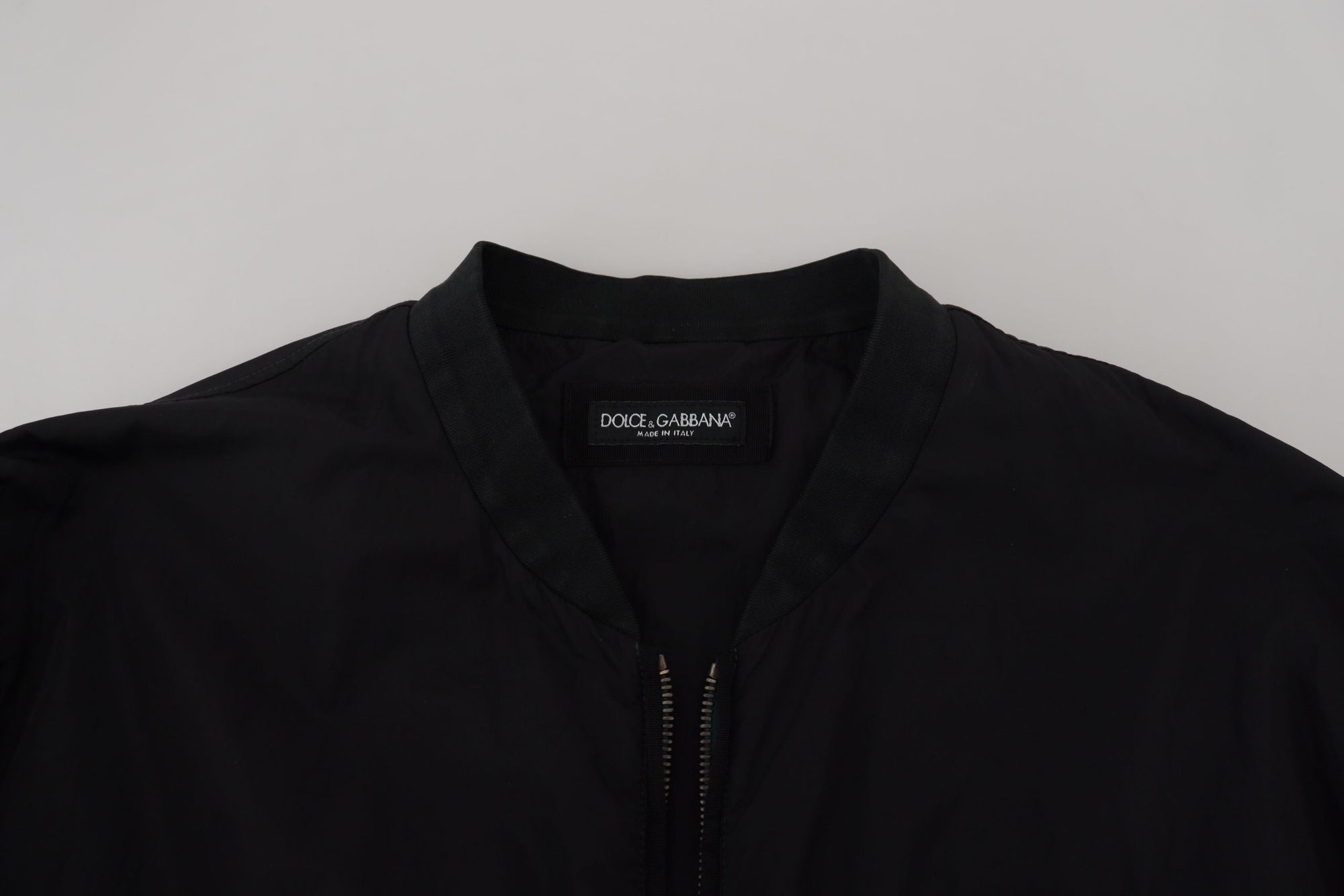 Dolce &amp; Gabbana Elegant Black Bomber Jacket