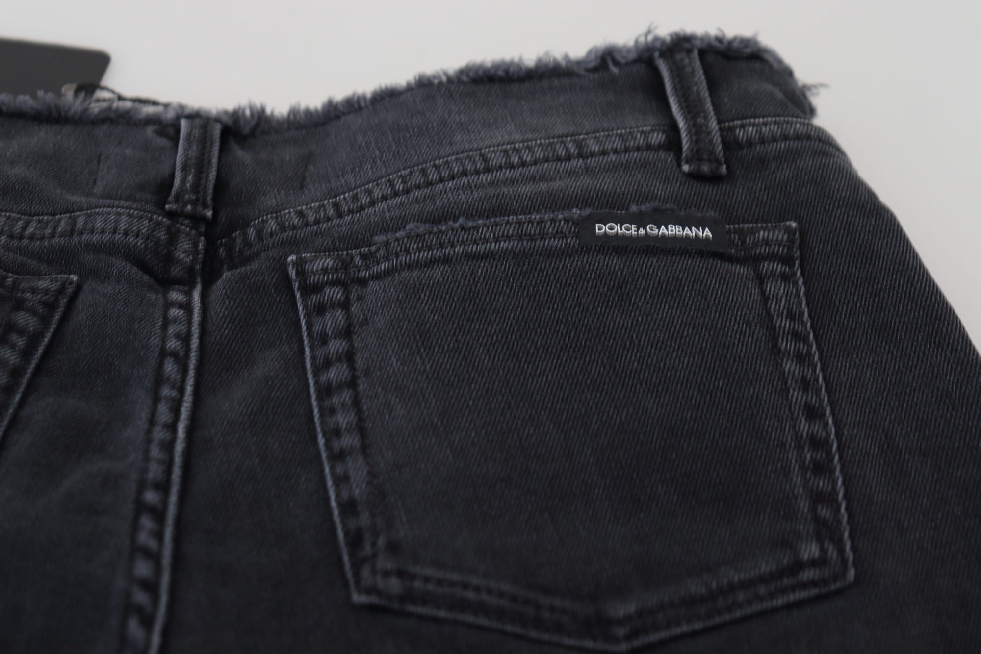 Dolce &amp; Gabbana Sleek Black Denim Pants - Italian Couture