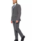 Billionaire Italian Couture Gray Wool Men Suit