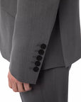 Billionaire Italian Couture Gray Wool Men Suit