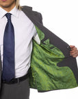 Billionaire Italian Couture Gray Wool Men Suit
