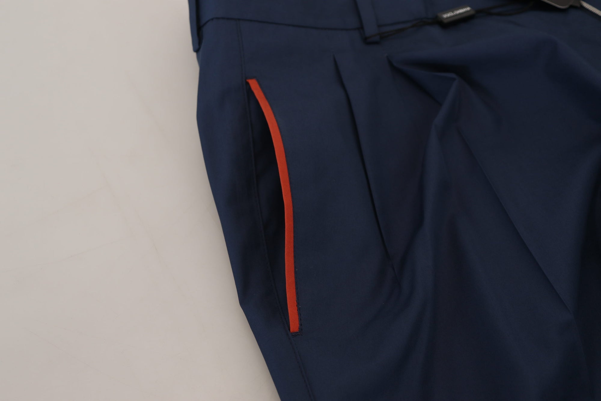 Dolce &amp; Gabbana Elegant Blue Cotton Silk Pants