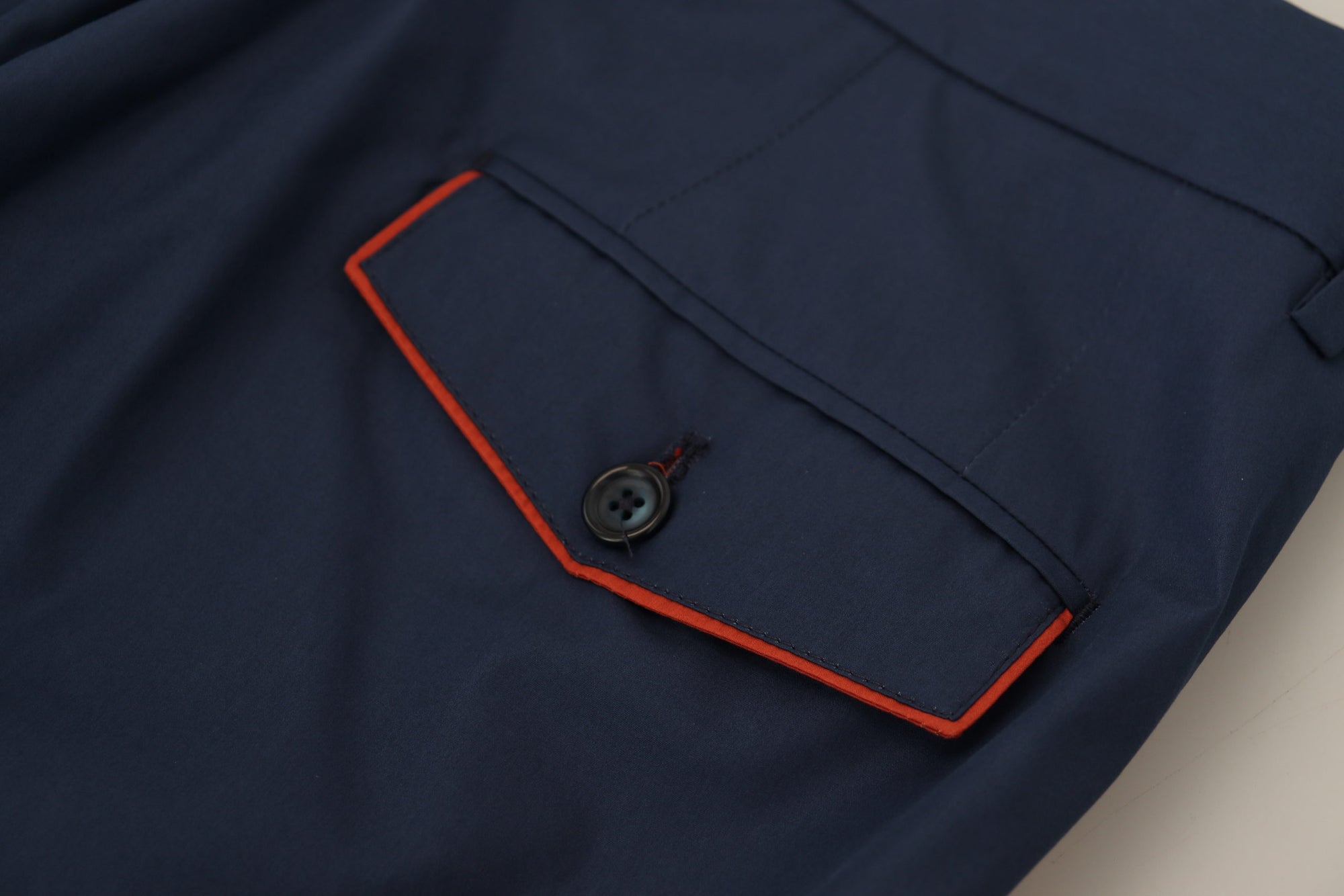 Dolce &amp; Gabbana Elegant Blue Cotton Silk Pants