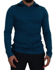 Dolce & Gabbana Elegant Blue Cotton Pullover Sweater