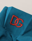 Dolce & Gabbana Elegant Blue Cotton Pullover Sweater