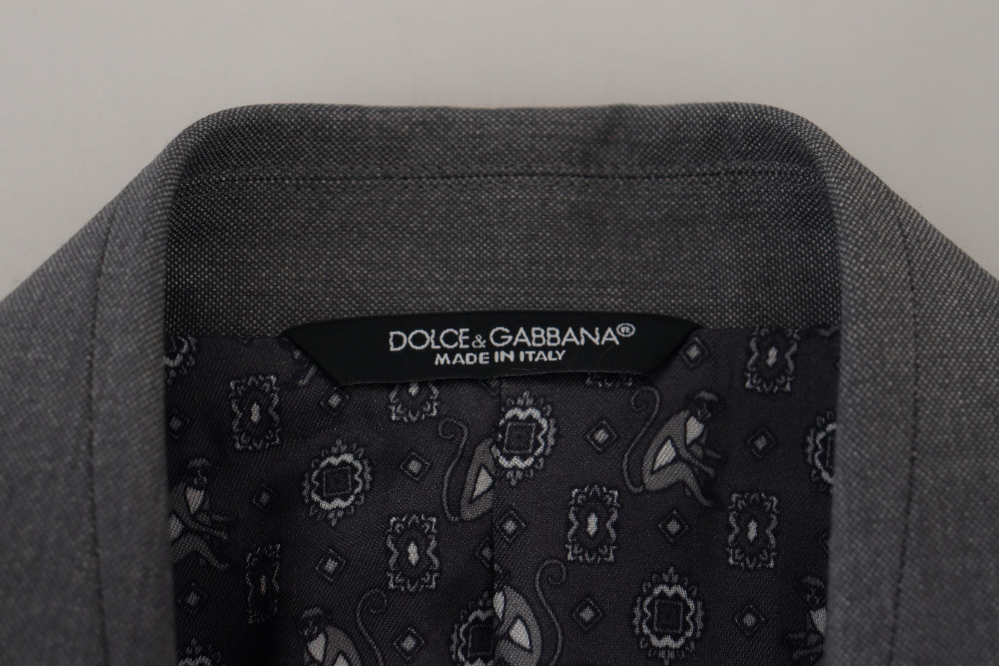Dolce &amp; Gabbana Elegant Light Gray Sicilia Blazer Jacket