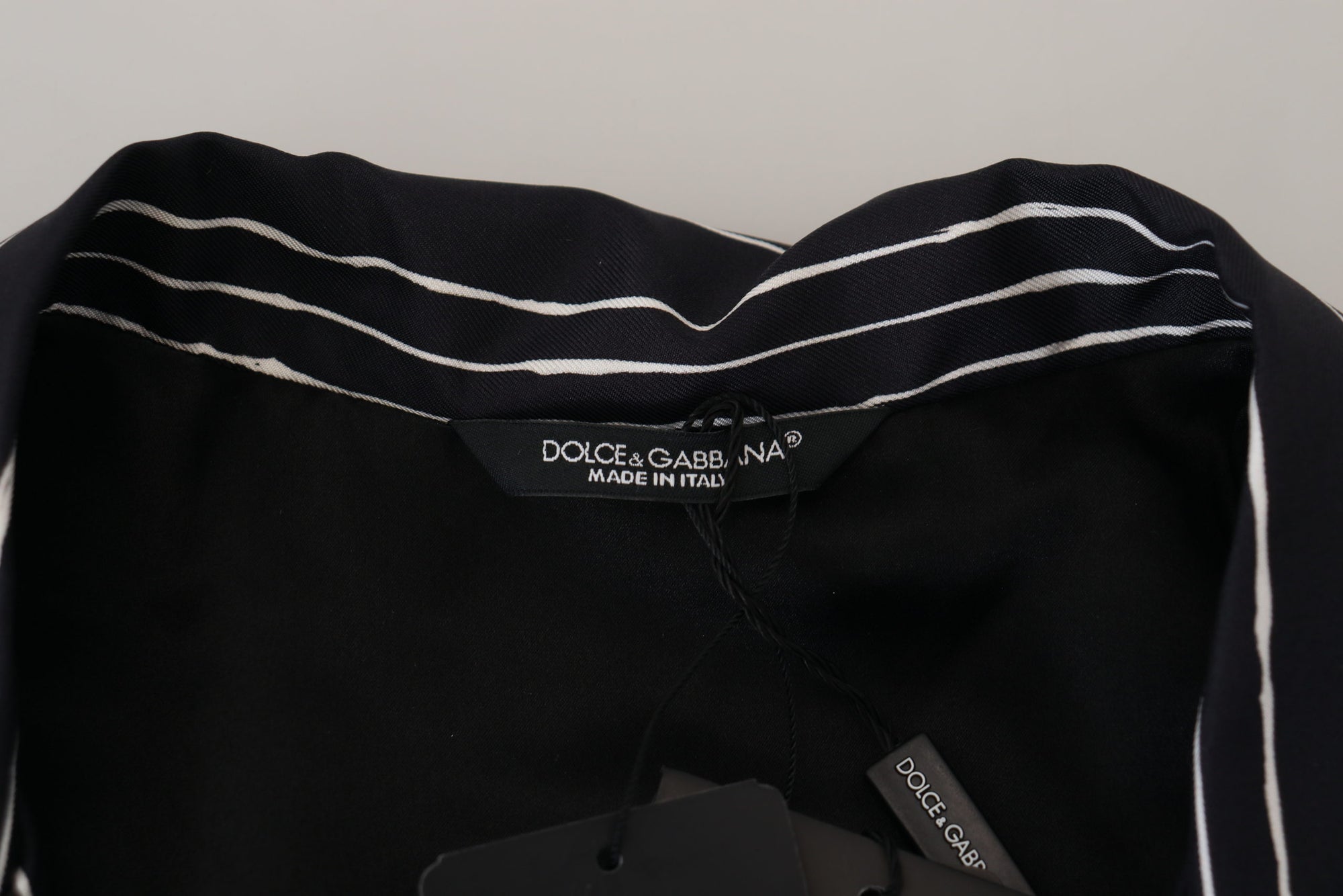 Dolce &amp; Gabbana Elegant Silk Pajama Top Lounge Jacket