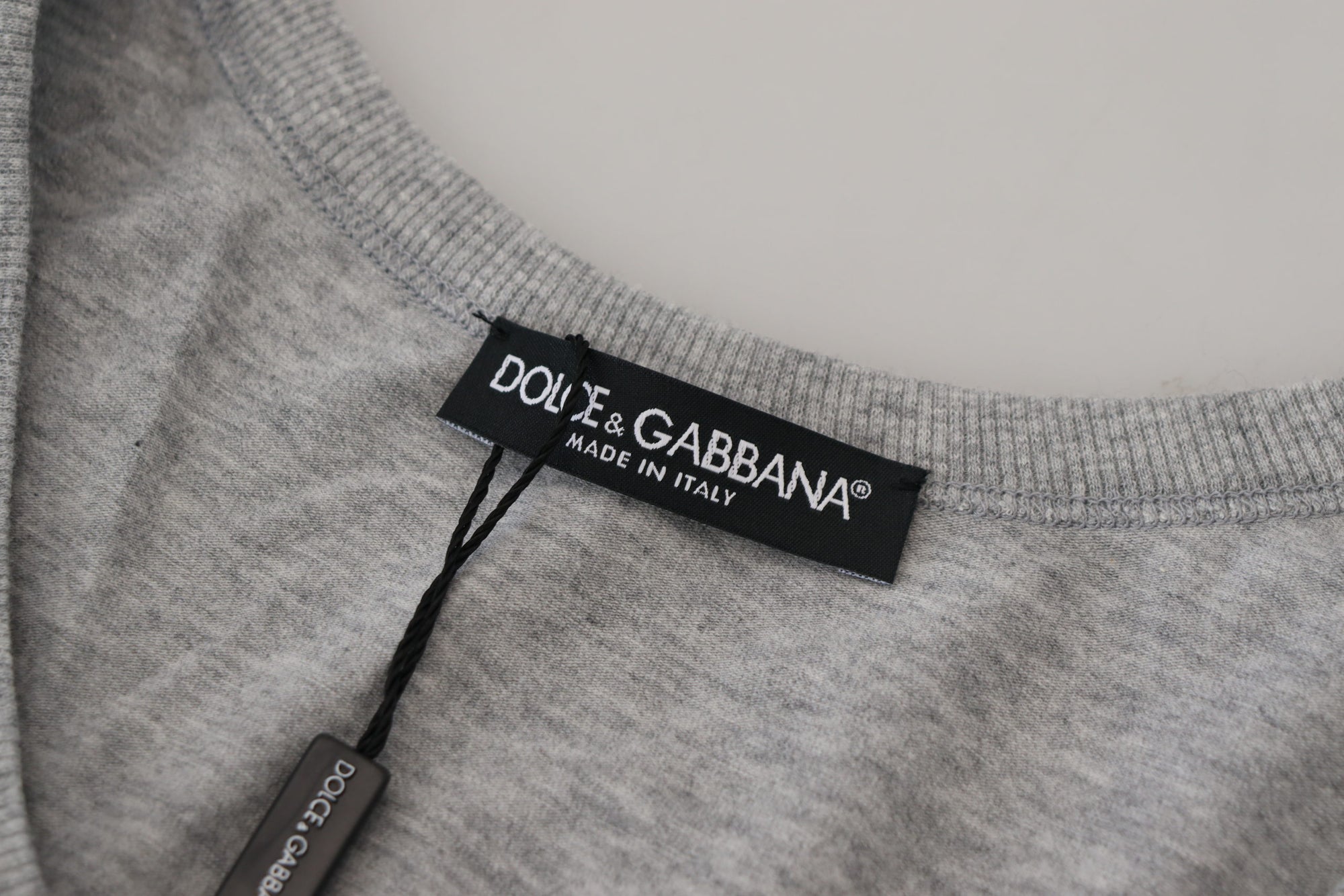 Dolce &amp; Gabbana Sleek Sleeveless Grey Cotton Tank Top