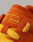 Dolce & Gabbana Chic Orange Suede Lace-Up Sneakers