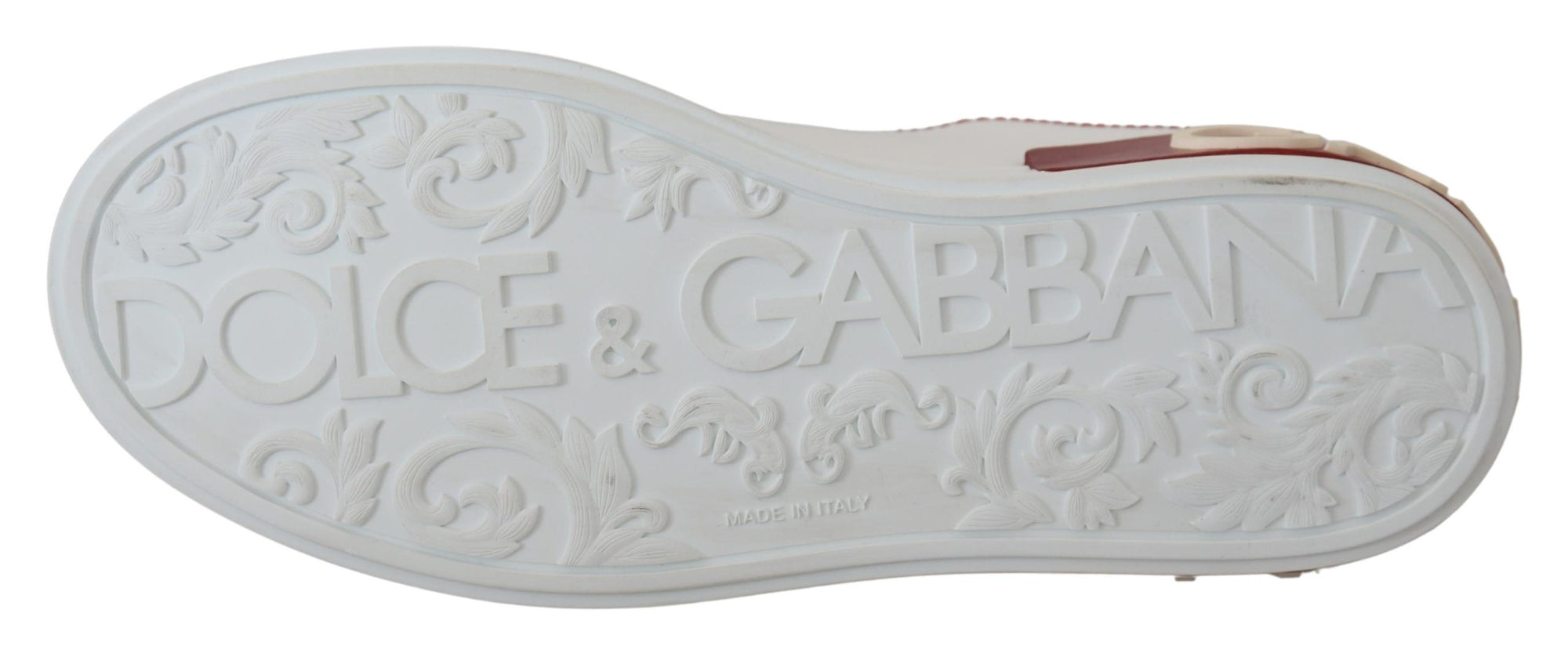 Dolce &amp; Gabbana Chic White Portofino Leather Sneakers