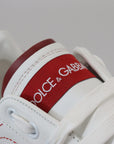 Dolce & Gabbana Chic White Portofino Leather Sneakers