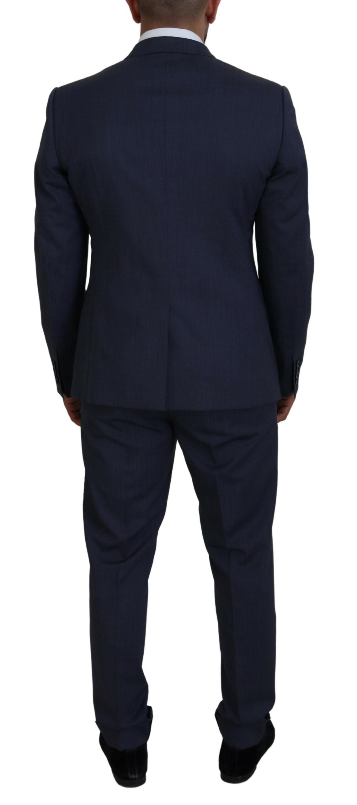 Dolce &amp; Gabbana Elegant Blue Martini Men&#39;s Slim Fit Suit