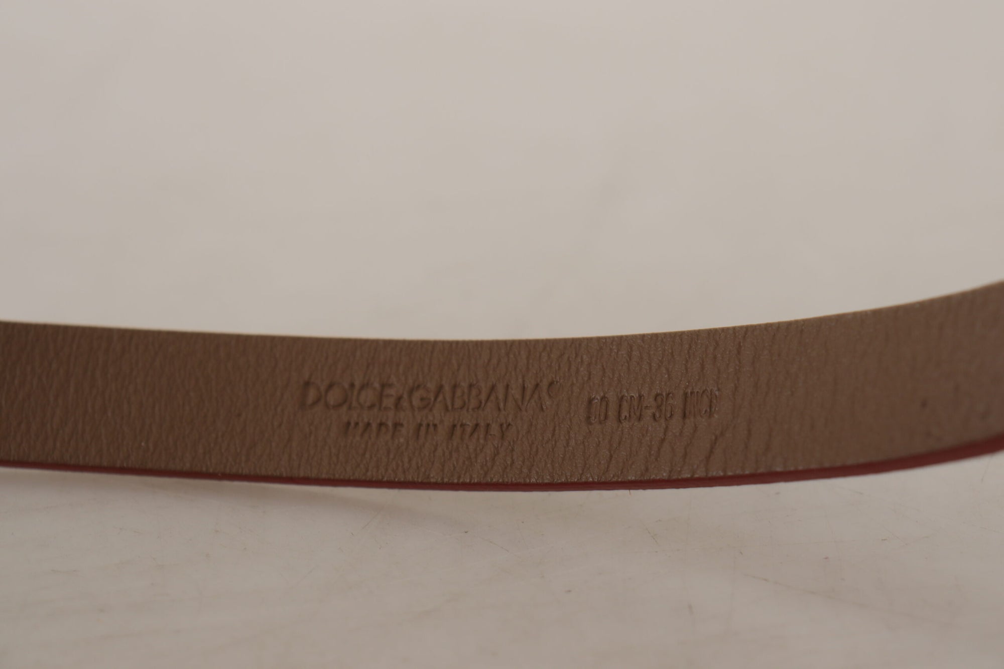 Dolce &amp; Gabbana Chic Suede Belt with Logo Engraved Buckle