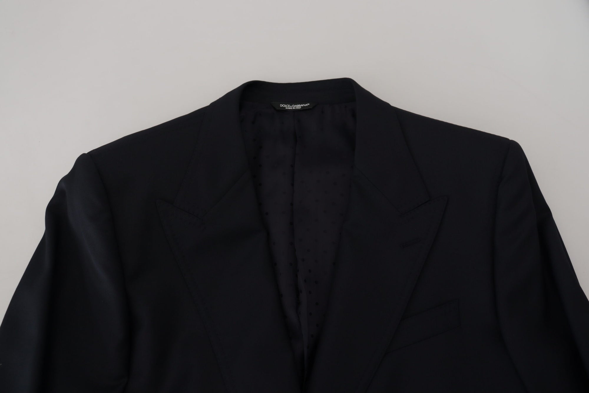 Dolce &amp; Gabbana Elegant Dark Blue Single Breasted Blazer