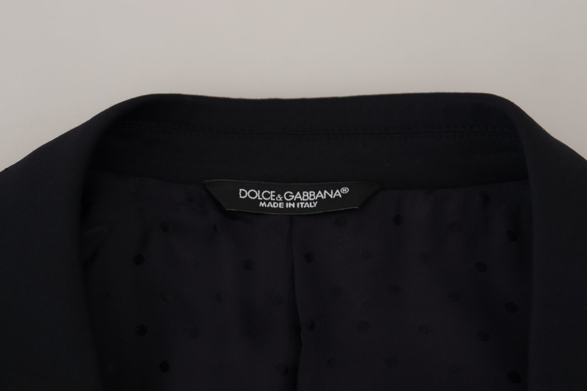 Dolce &amp; Gabbana Elegant Dark Blue Single Breasted Blazer