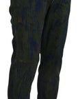 Dolce & Gabbana Chic Slim-Fit Denim Jeans in Green Wash
