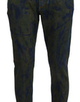 Dolce & Gabbana Chic Slim-Fit Denim Jeans in Green Wash