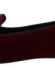 Dolce & Gabbana Bordeaux Velvet Devotion Loafers