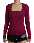 Dolce & Gabbana Multicolor Square Neck Pullover Sweater