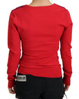 Dolce & Gabbana Multicolor Square Neck Pullover Sweater