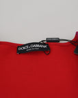 Dolce & Gabbana Multicolor Square Neck Pullover Sweater