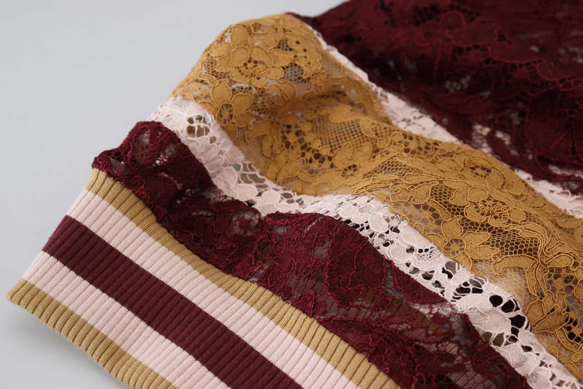 Dolce &amp; Gabbana Multicolor V-Neck Pullover Sweater
