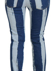 Dolce & Gabbana Sleek Striped Slim Fit Italian Jeans
